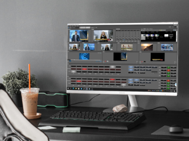 The PRIME Live Platform's new software-based production switcher in a remote production environment