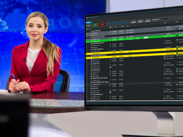 PRIME Commander automating a news show in a MOS newsroom workflow
