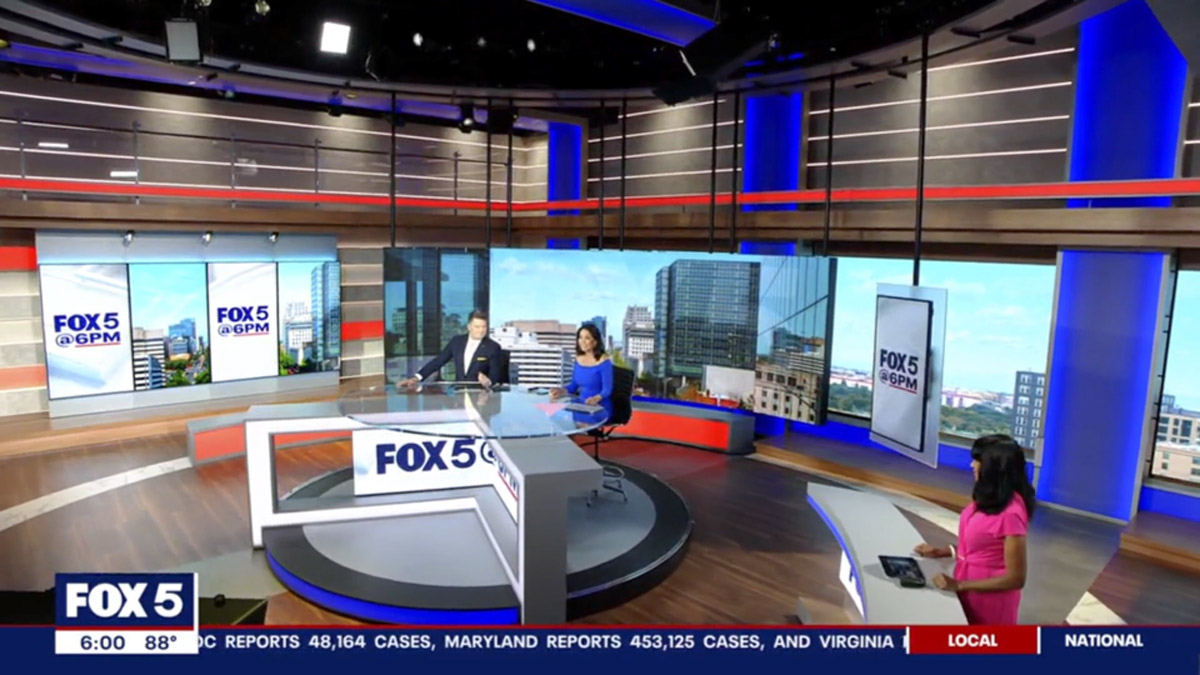 WTTG uses Chyron’s PRIME video walls to power its set.