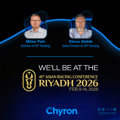 Chyron ZXY Tracking real-time positioning and speed data for racing broadcast